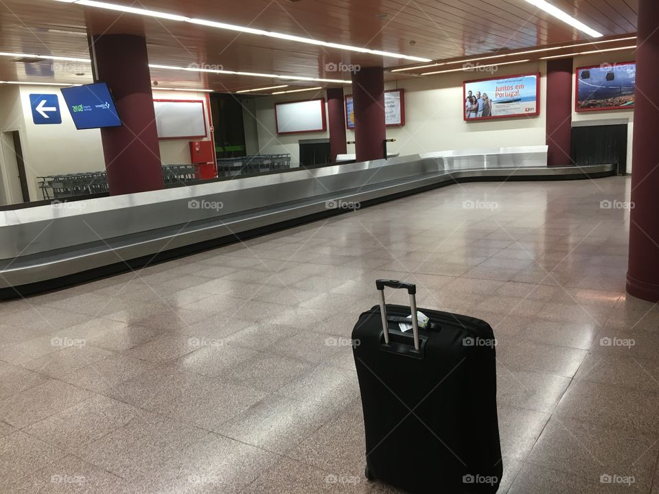 Alone in Porto Santo Airport