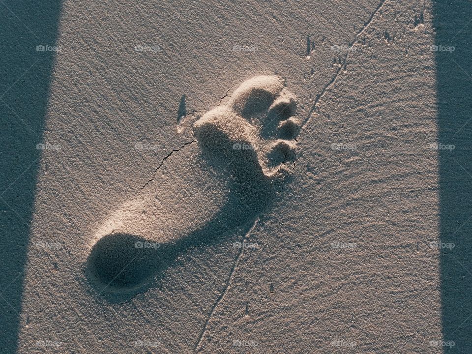 Leave a foot print. On of the best things in life? Get rid of your shoes and leave your personal foot print in the sand. Want to do it again and again.