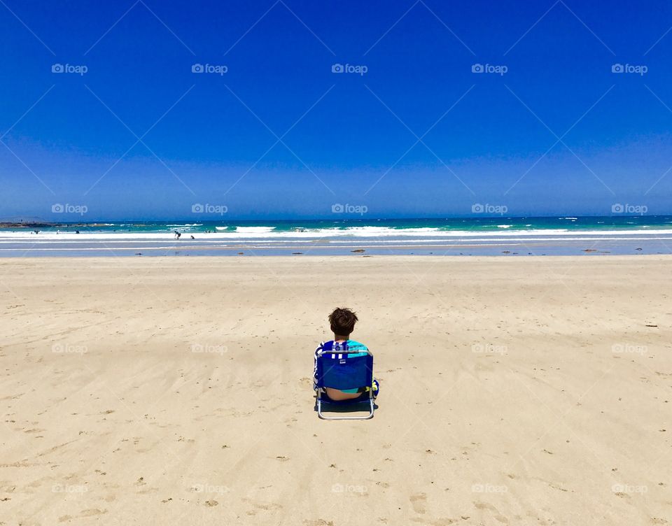 Relaxing at the beach