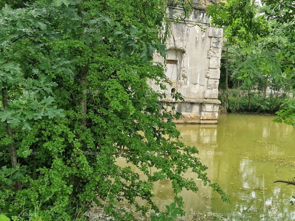 side wall of the fortress along the tank ditch