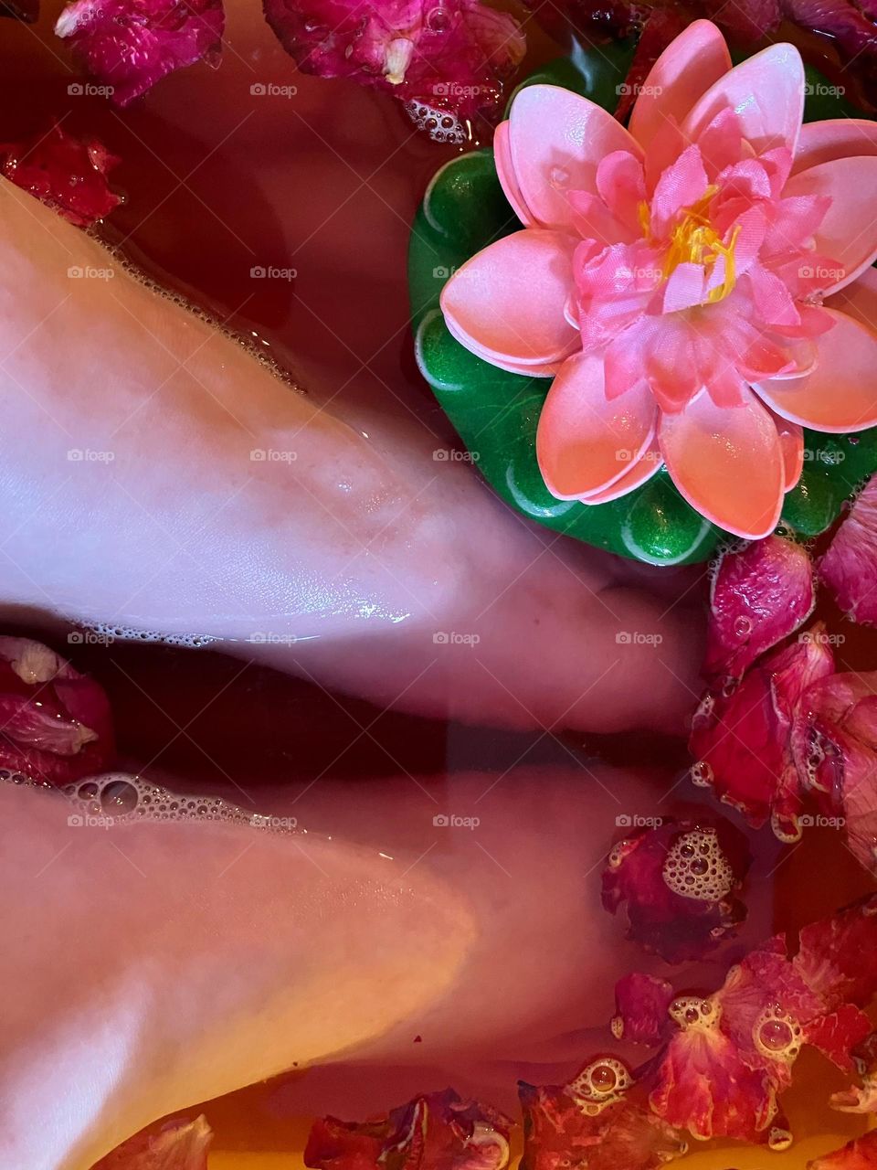 Homemade strawberry feet scrub 