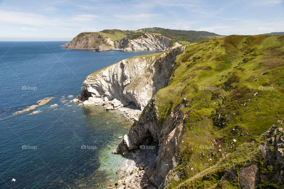 Coastline near Barrika in Spain