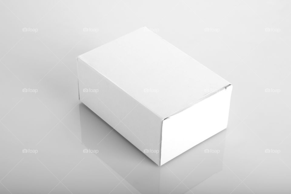 Blank white box for mockup