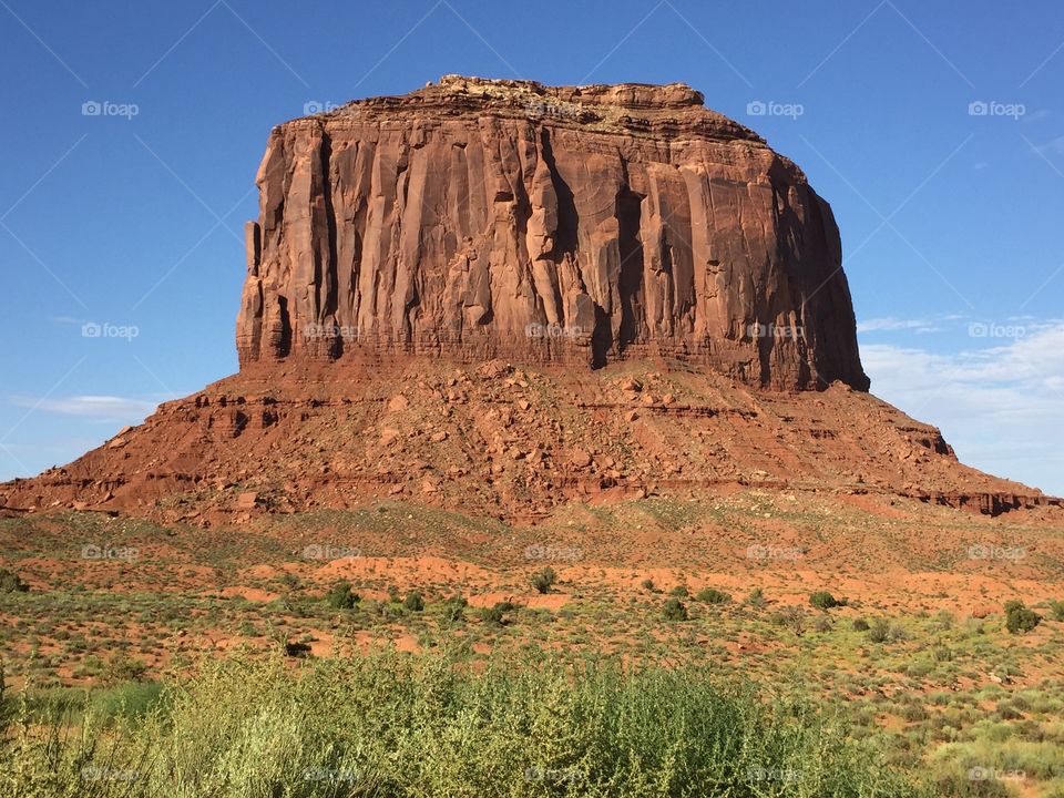Red rock in the monument valley tribal park