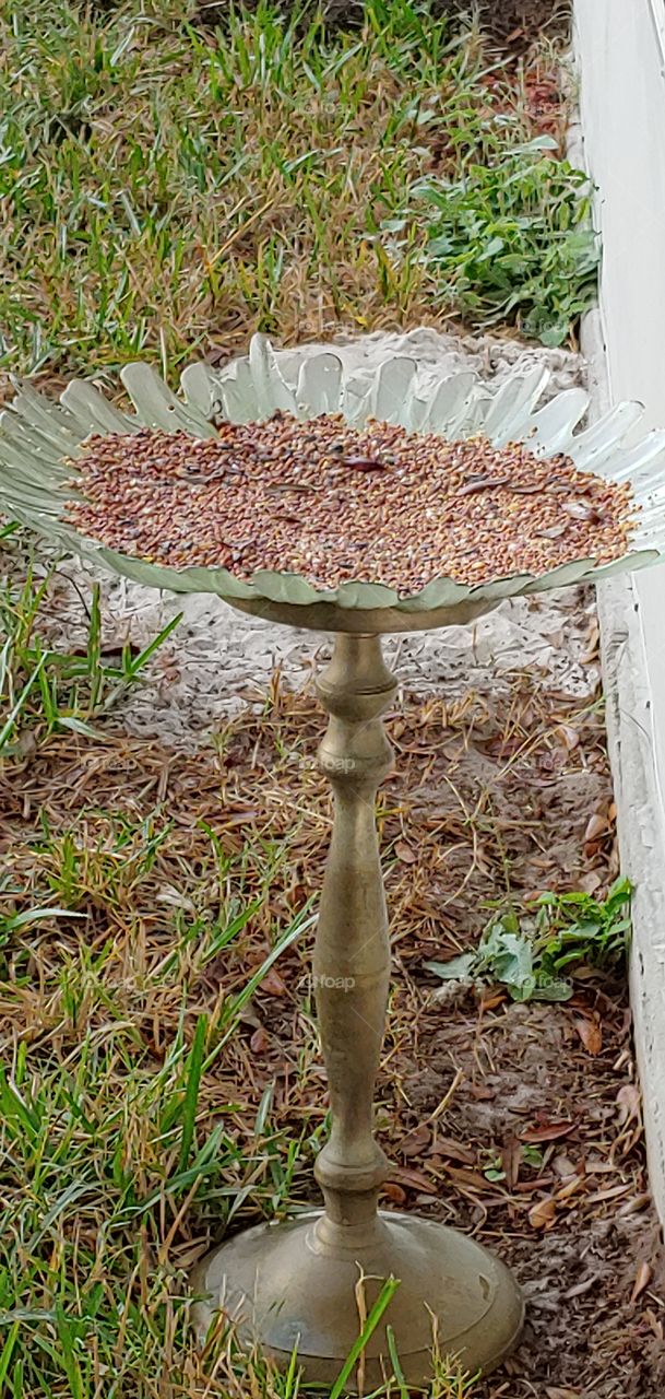 vintage bird feeder