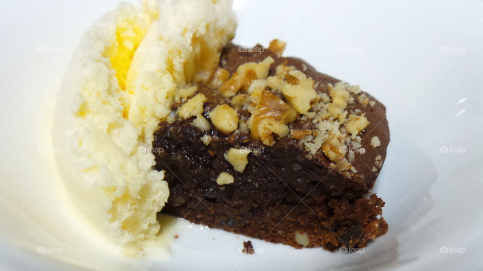 Walnut brownie