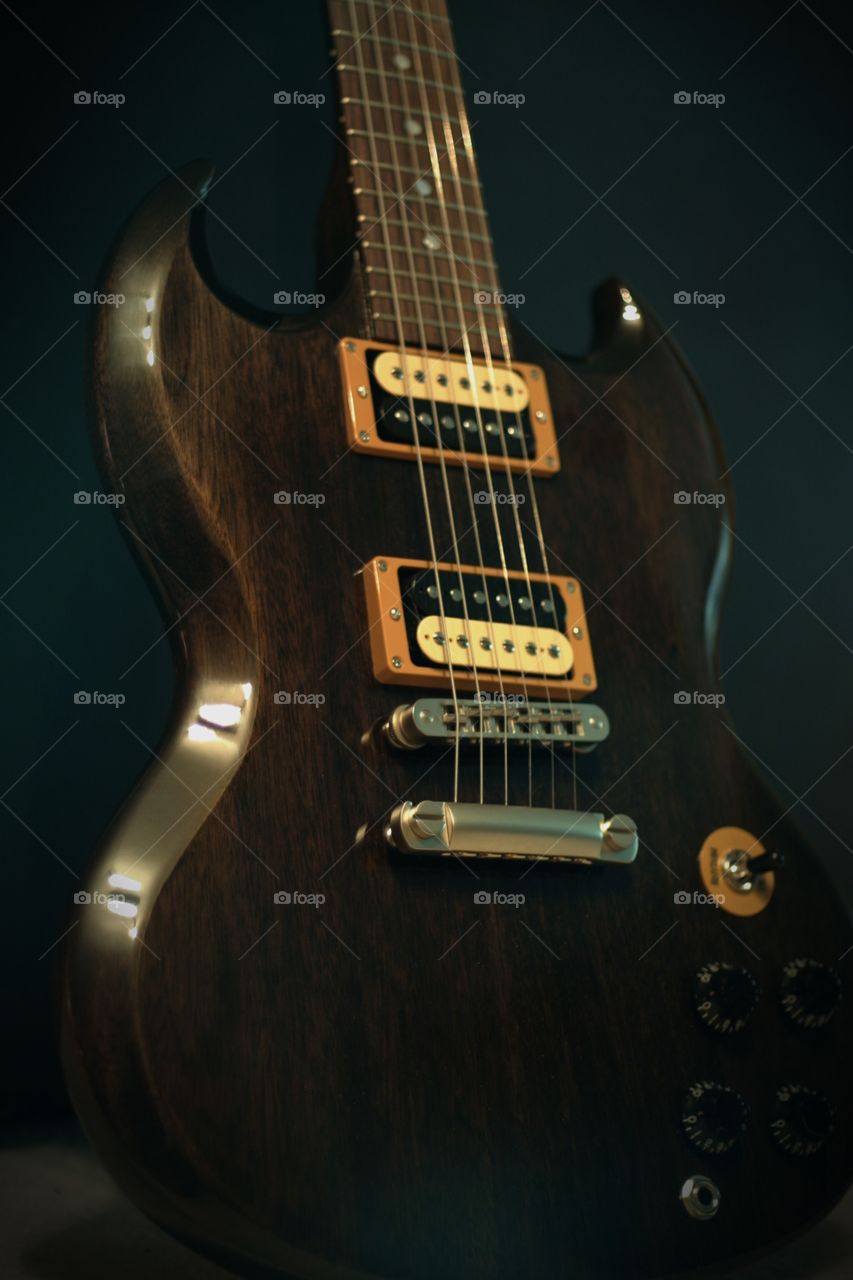 2015 translucent Ebony Gibson SG guitar. Sounds amazing too!