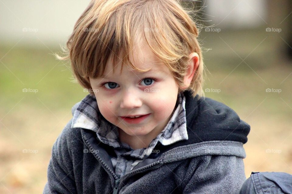 Portrait of happy boy