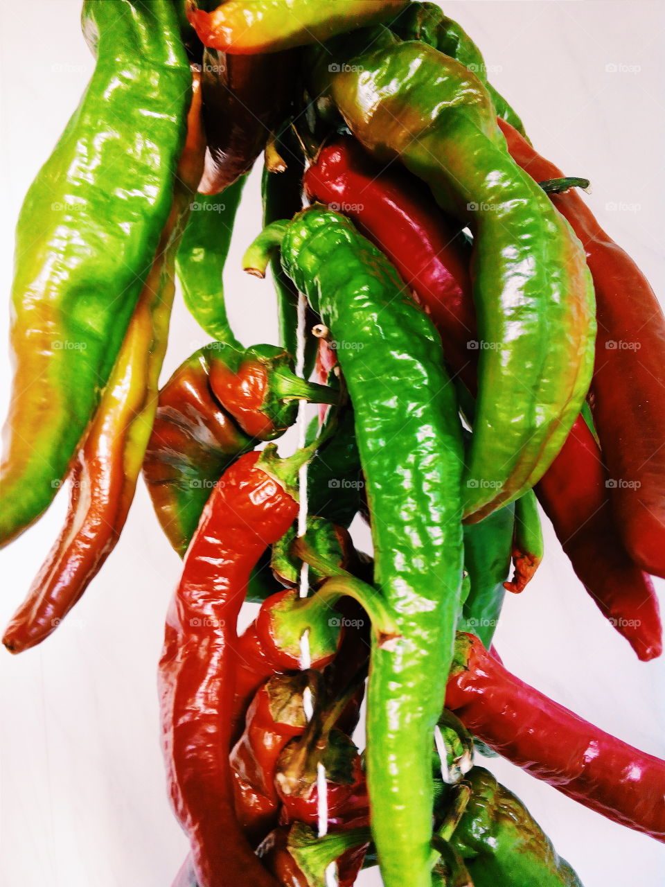 red and green hot peppers. red and green hot peppers