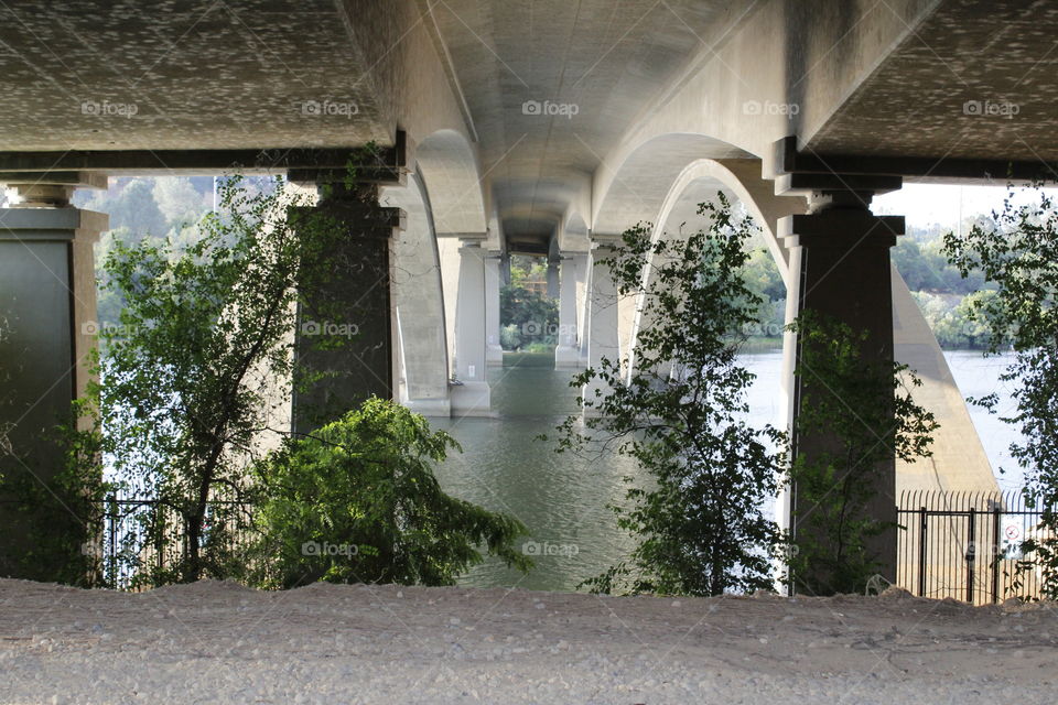 under bridge view