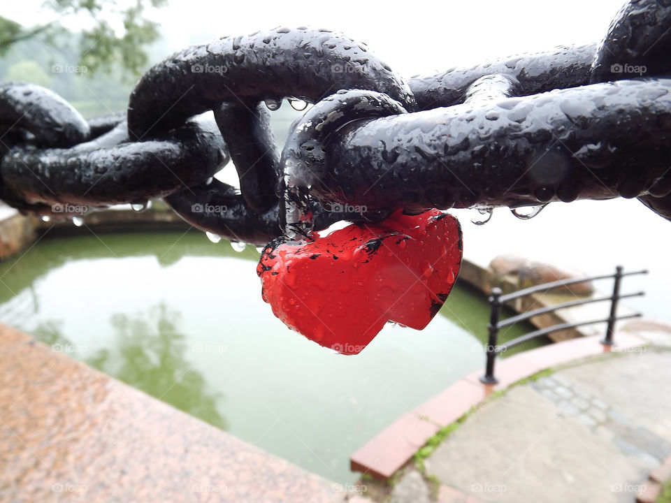 heart-shaped lock