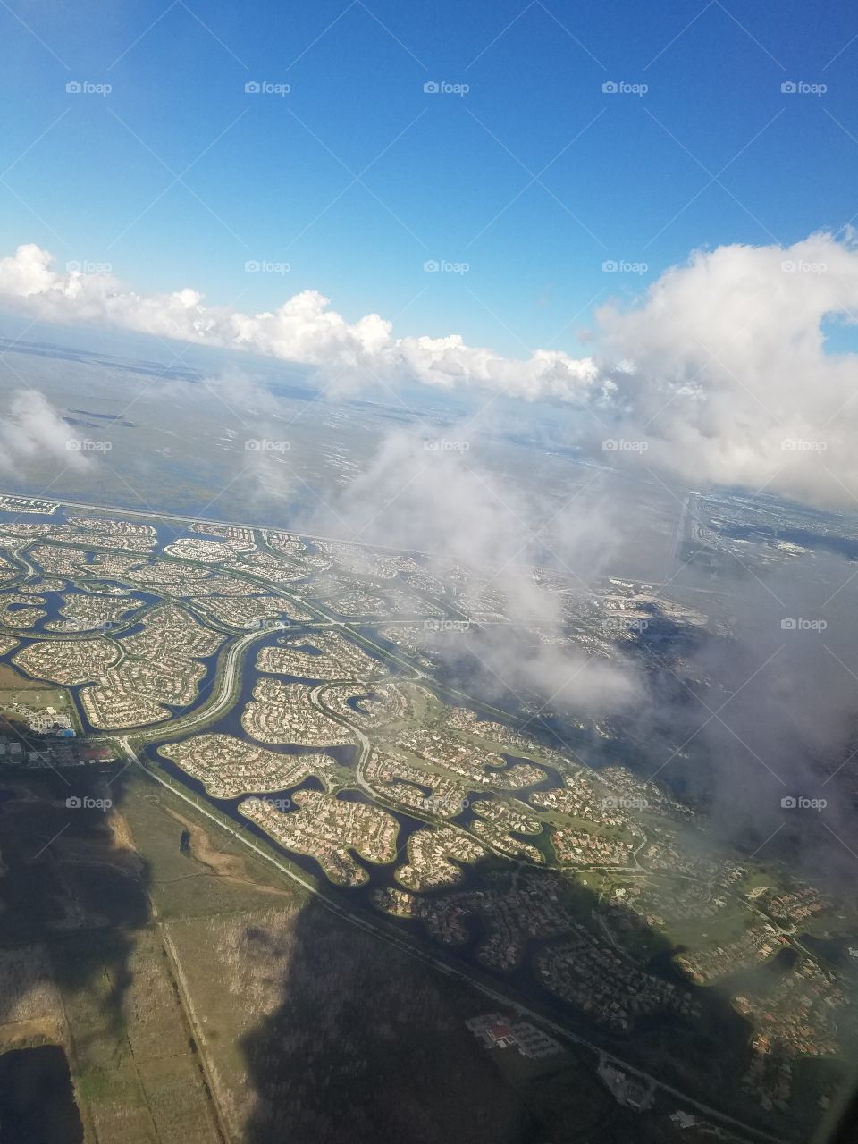 From the air