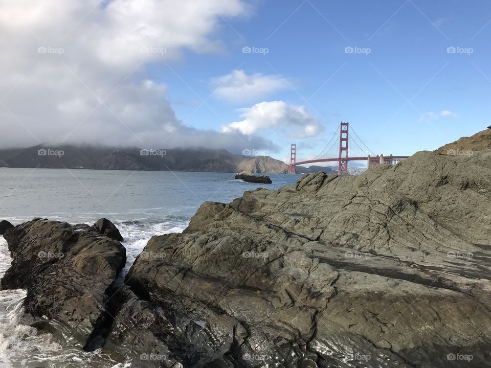 Clouds/fog over san Francisco  bay