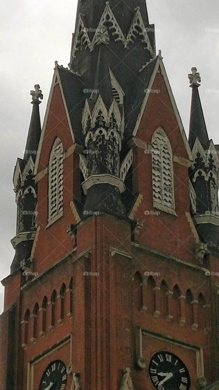 One of many churches in Dubuque