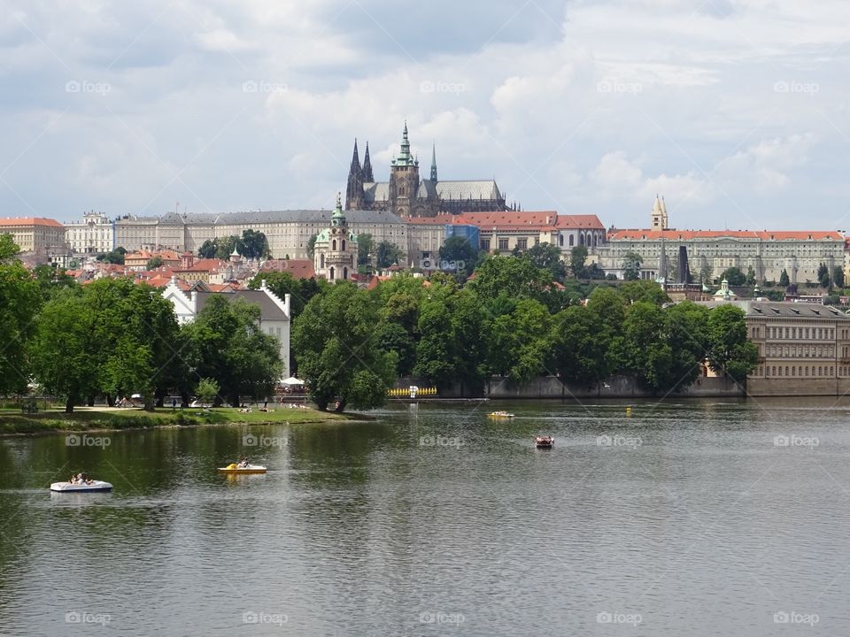 Town in the distance 