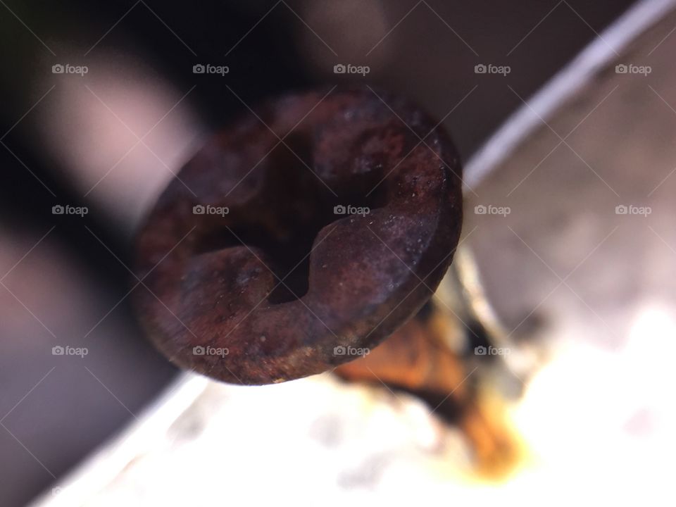 Rusty screw