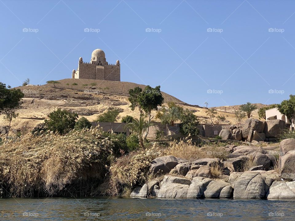 Building in a mountain in Aswan city 
