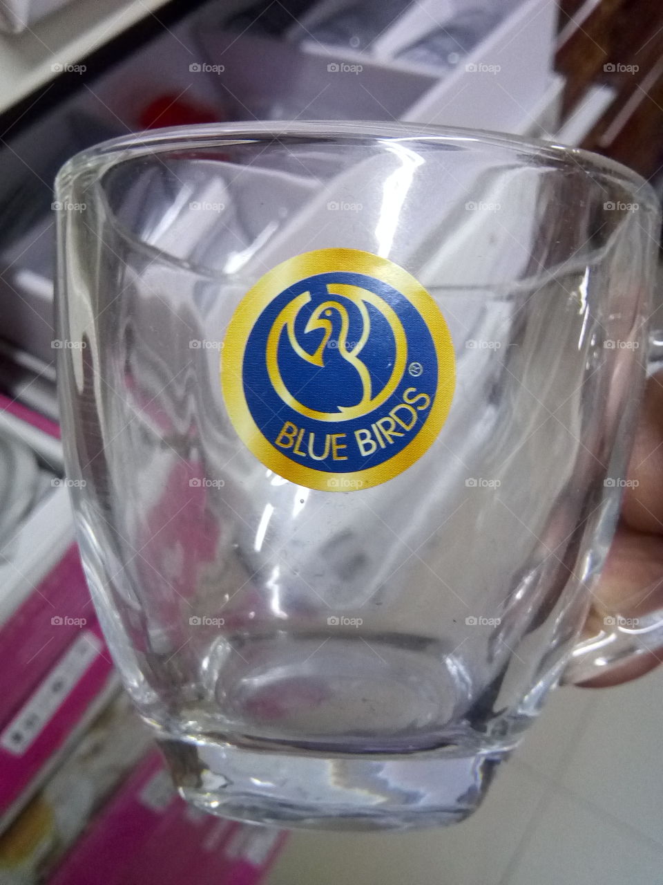 a beautiful cup made of glass