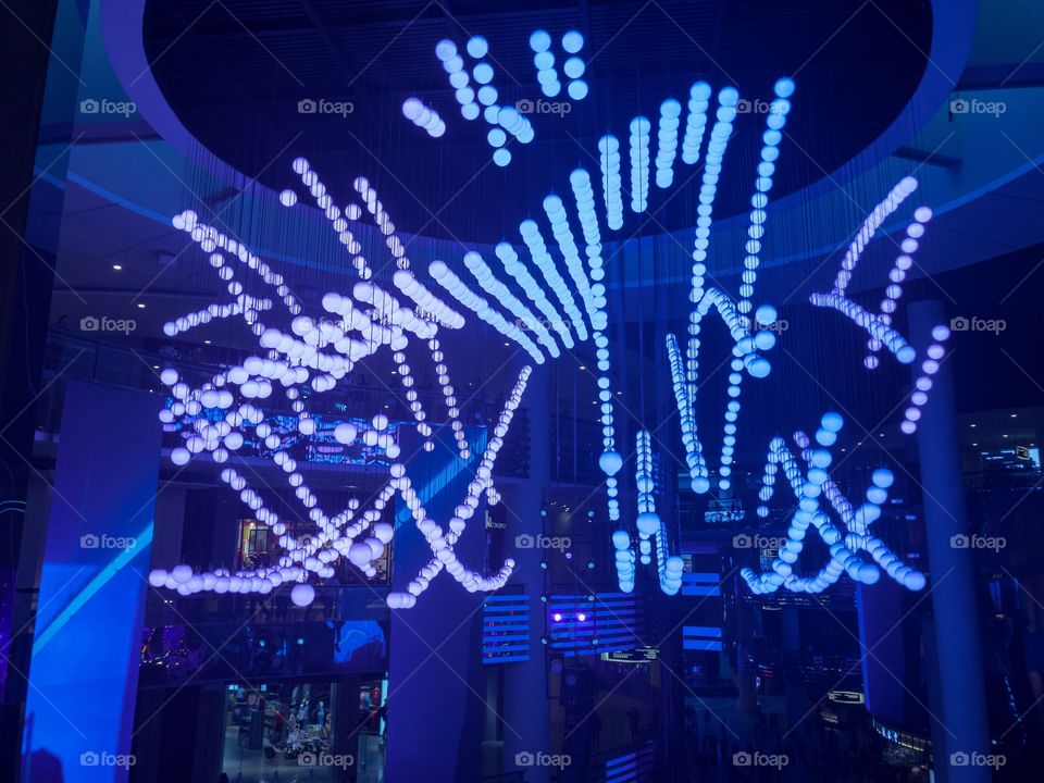 Lighting show at Genting sky avenue 