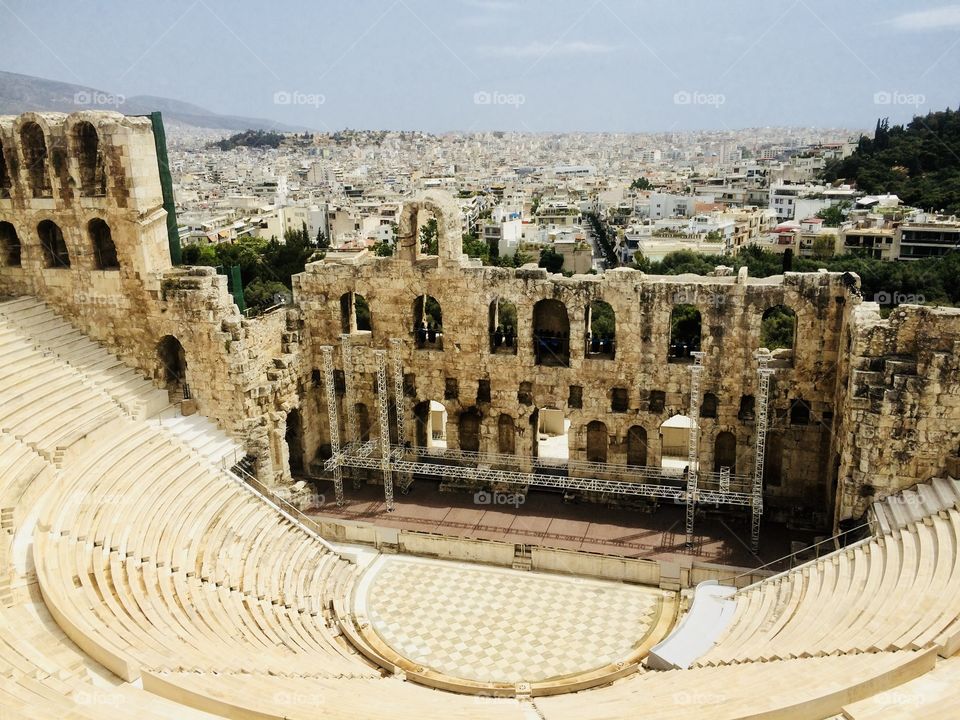 Amphitheatre in Achropolis With a view to Athens 