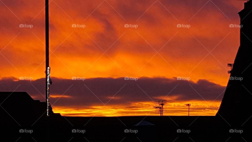 Fiery Sunset Loughborough