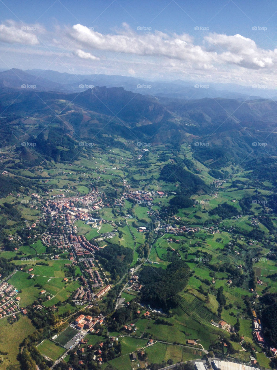 View from the plain from San Sebastián to Madrid 