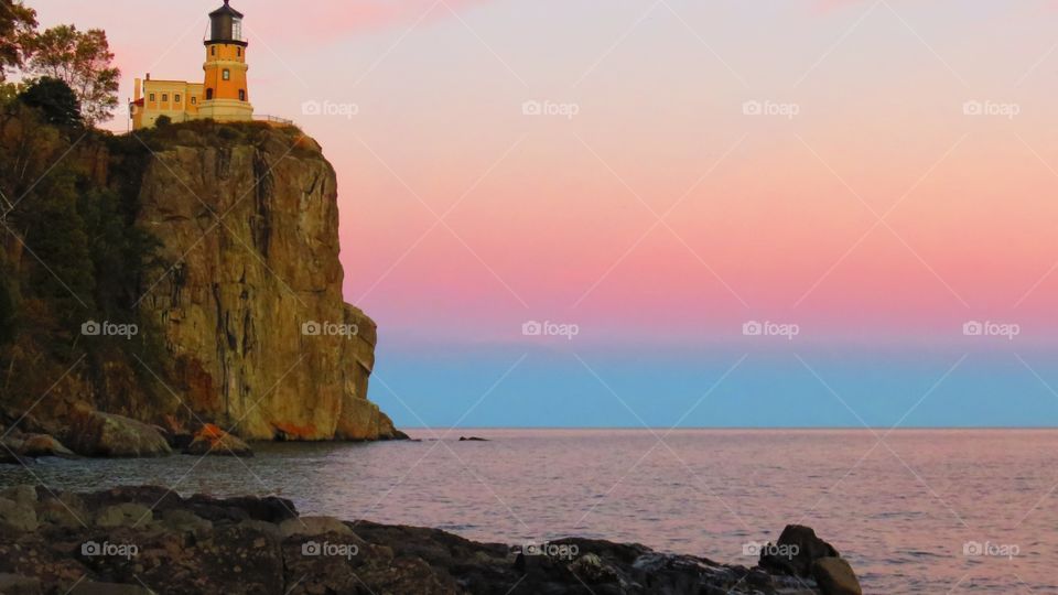 Split Rock Lighthouse at Sunset