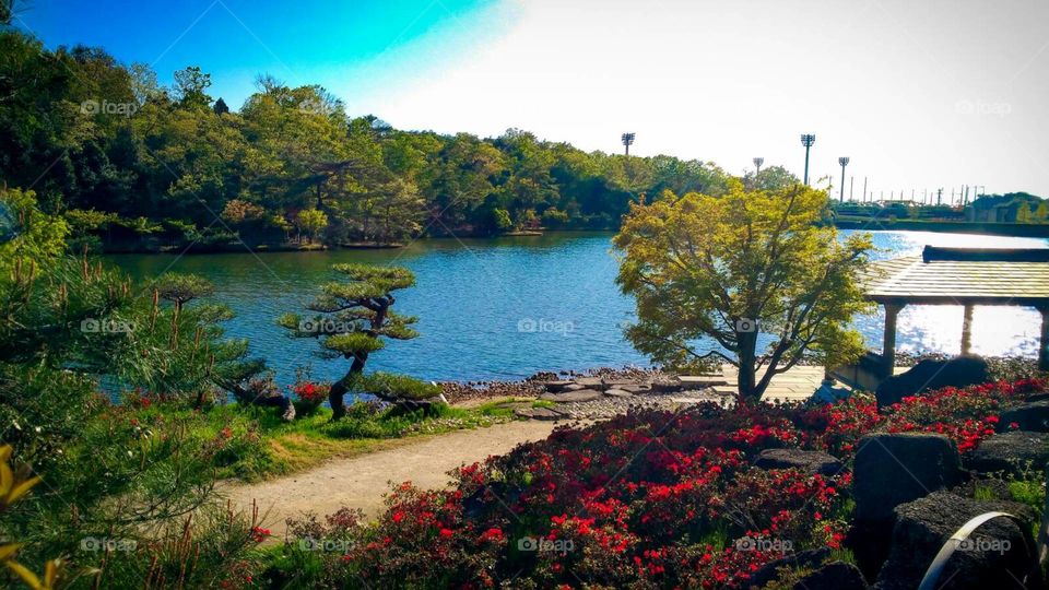 Parque japonês em Nagakute achi-ken