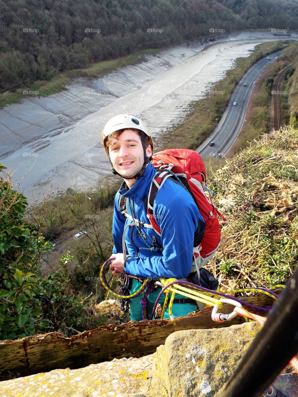 Portrait of a male mountaineer