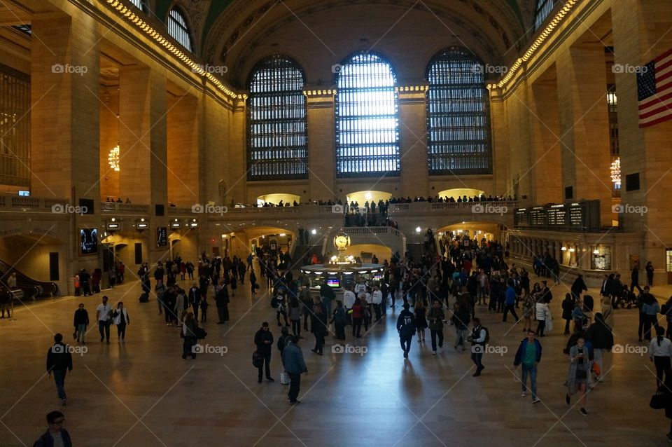 Inside Grand Central Station in NYC. 