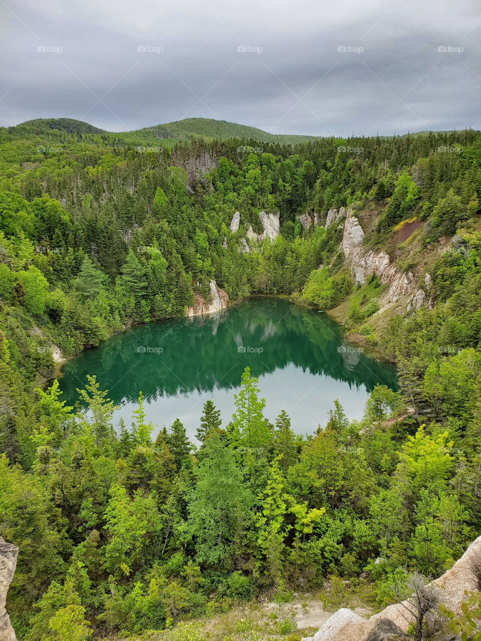 Gypsum mine lake