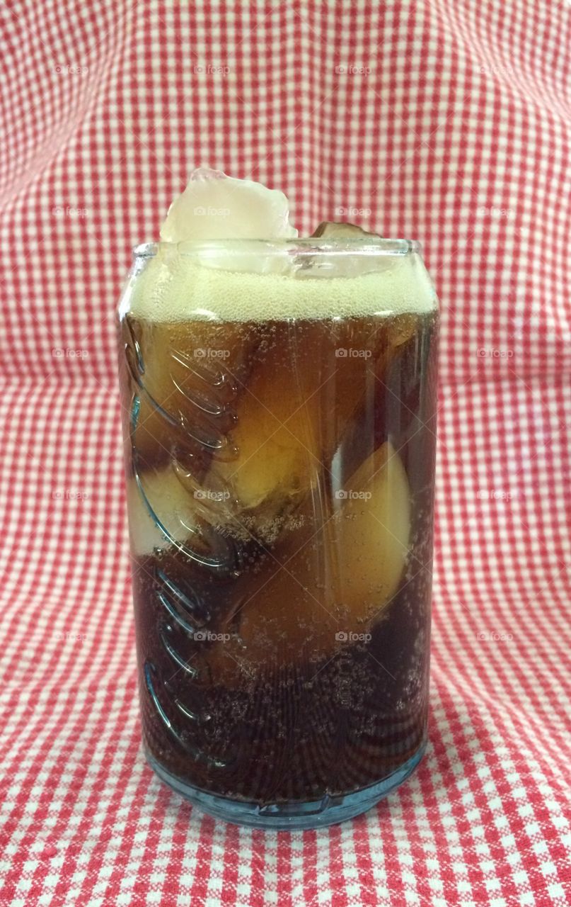 Refreshing!. My glass of coke,  ready to drink!