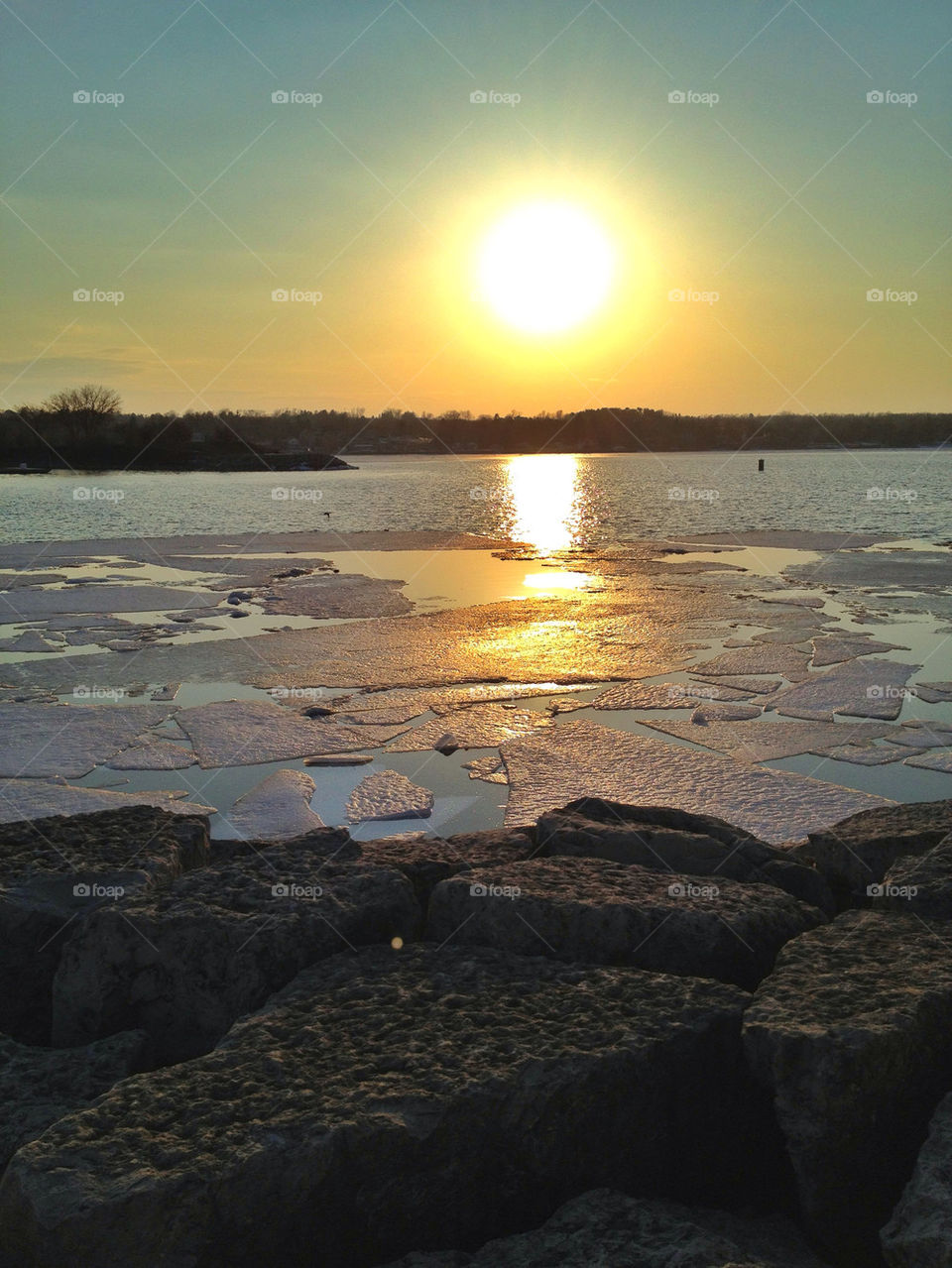 winter landscape beach sky by somebeach