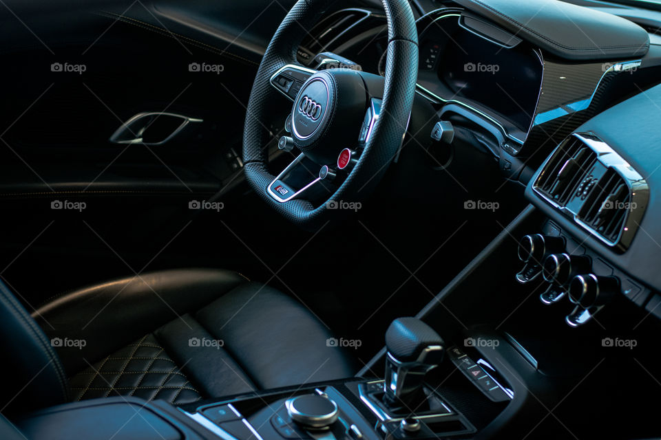 interior of a luxury Audi car