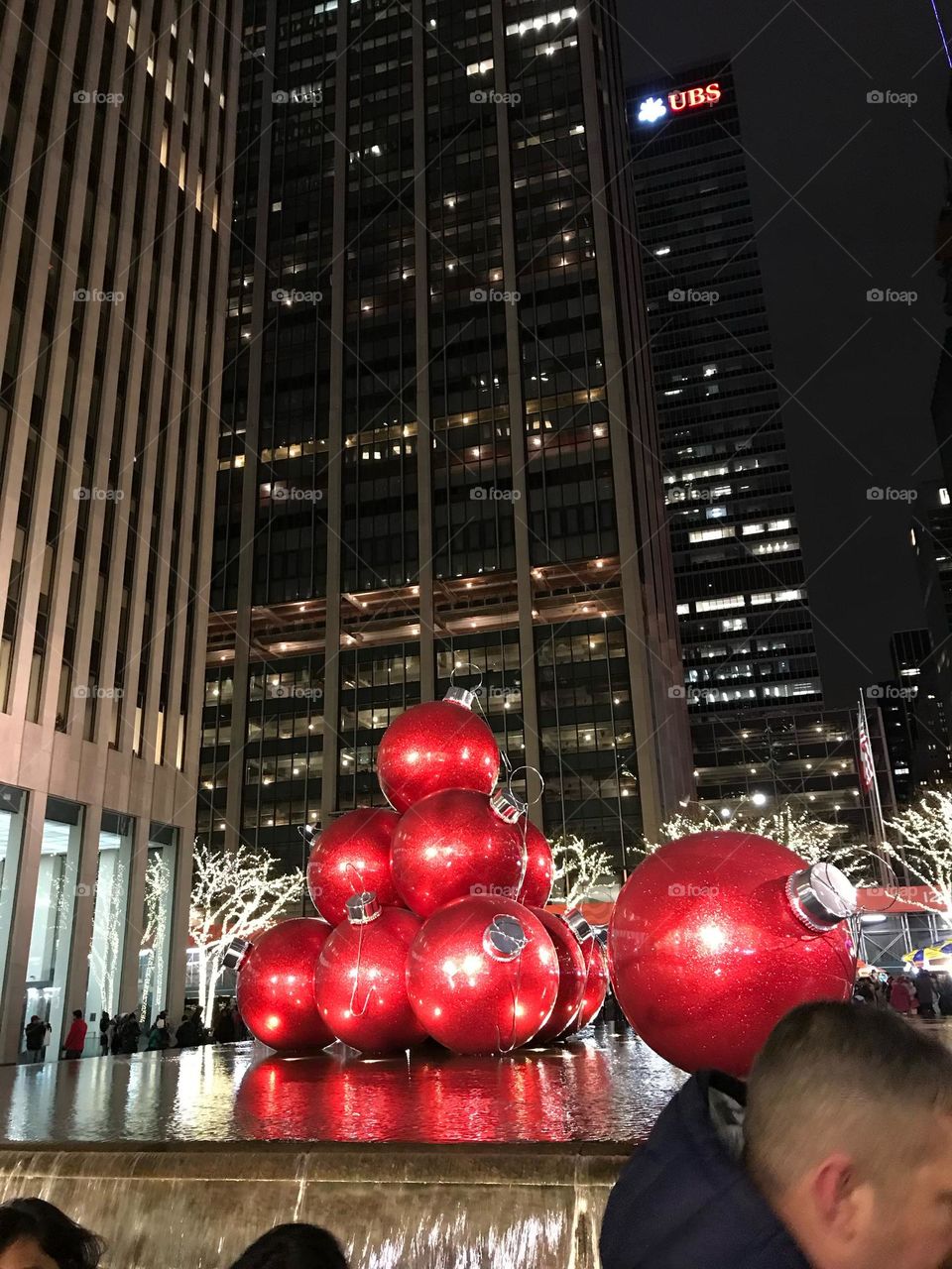 Christmas eve at New york.