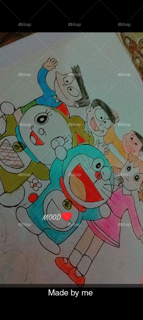 Those cartoon characters look like they're having quite the adventure in that book! It's like a whole new world opening up right on the pages. ππ¨