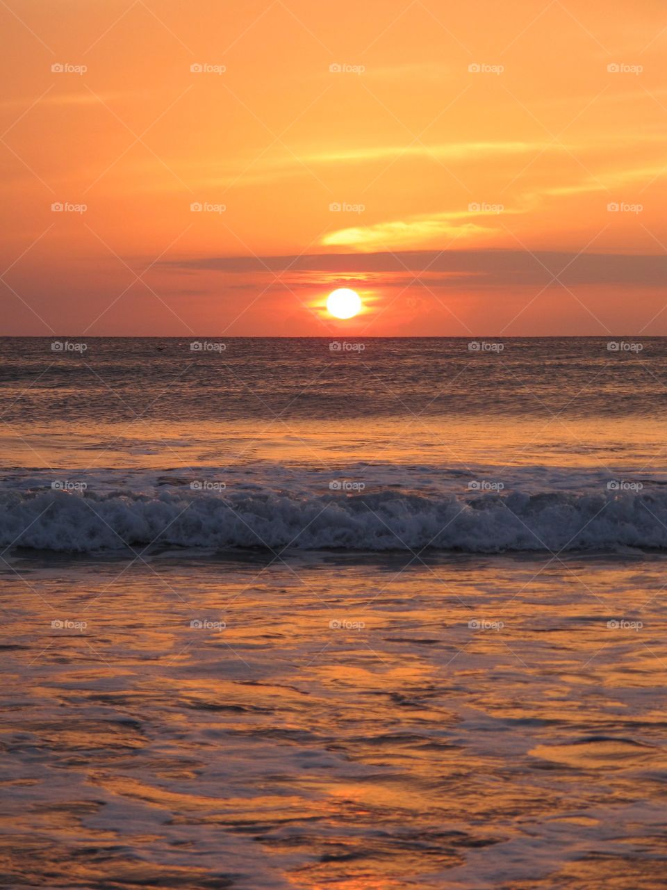 nice color of sky and ocean