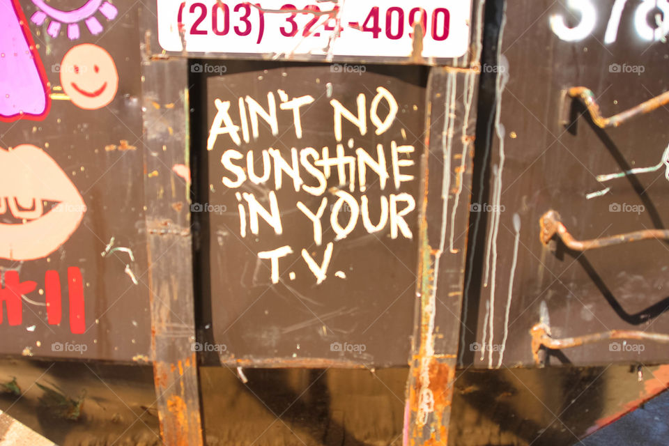 Ain't no sunshine in your tv