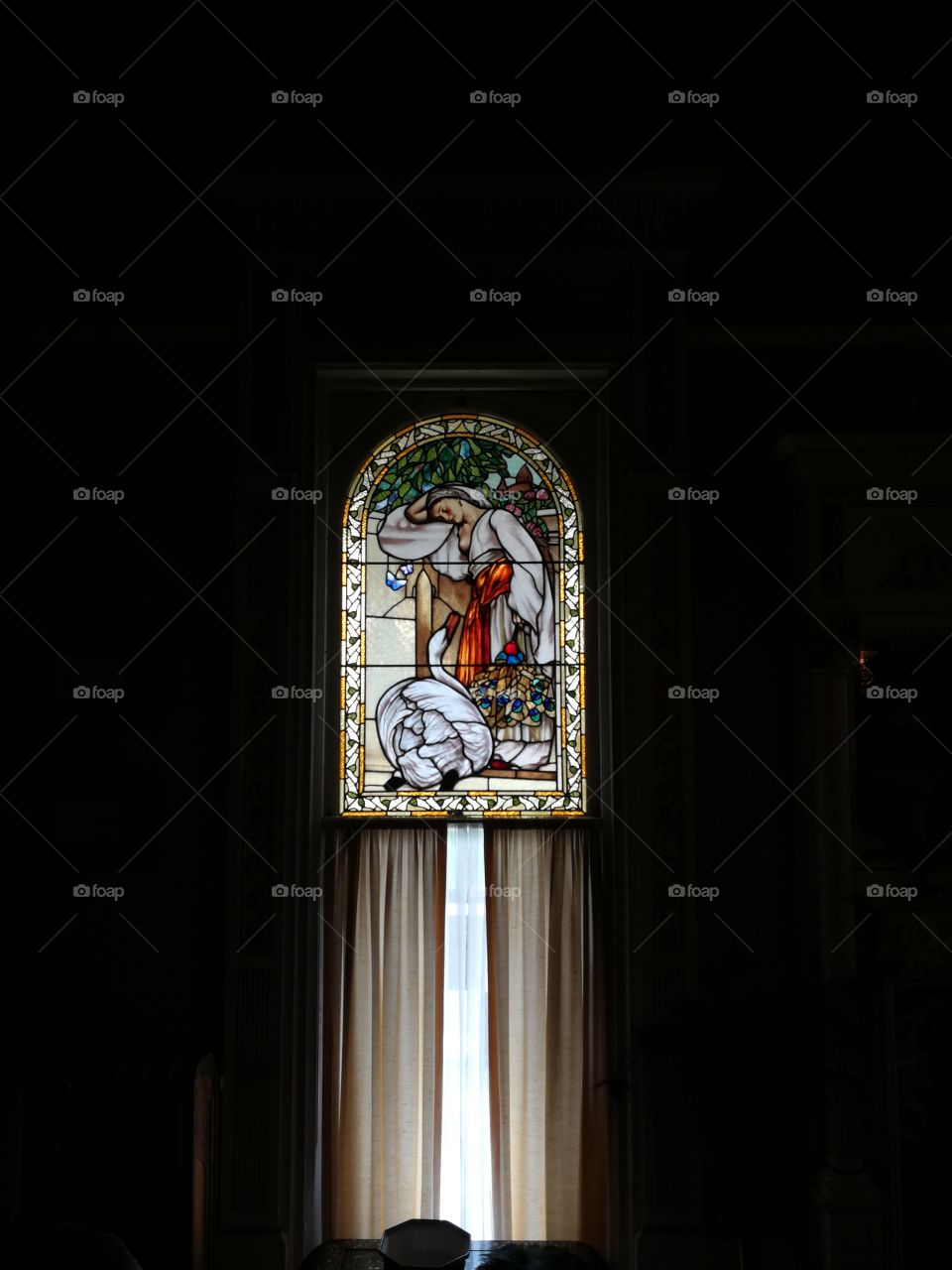 Stained Glass with isolated black