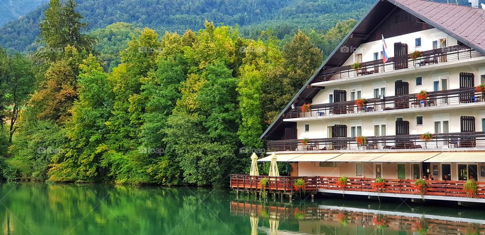 hotel on the lake