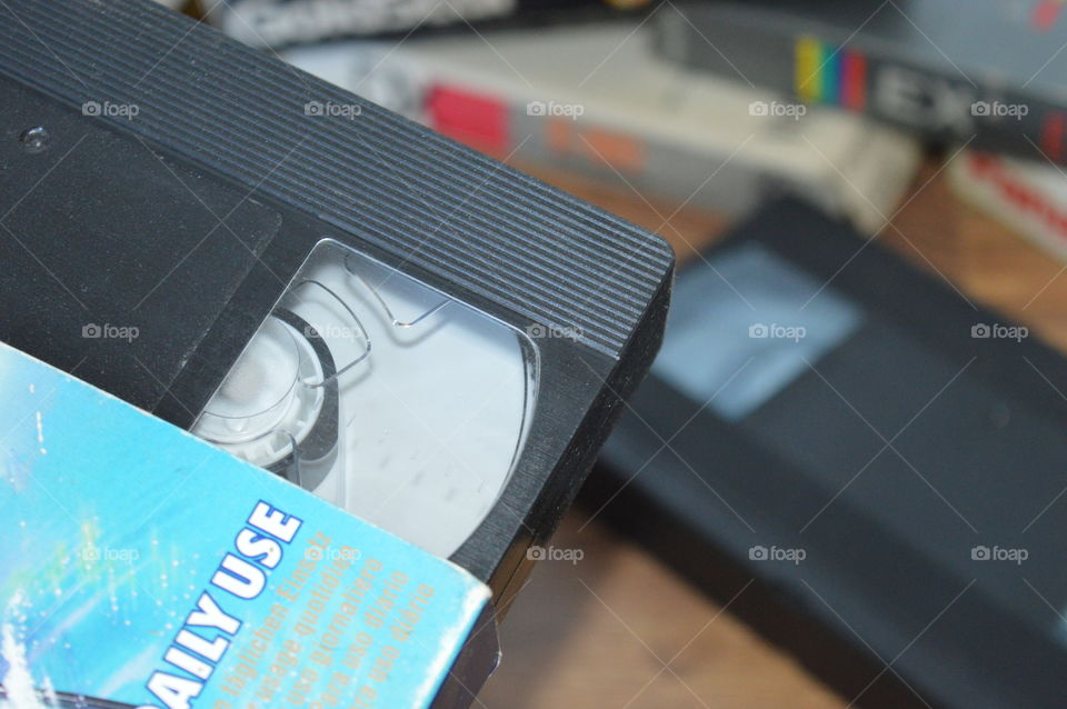 old movies on VHS cassettes