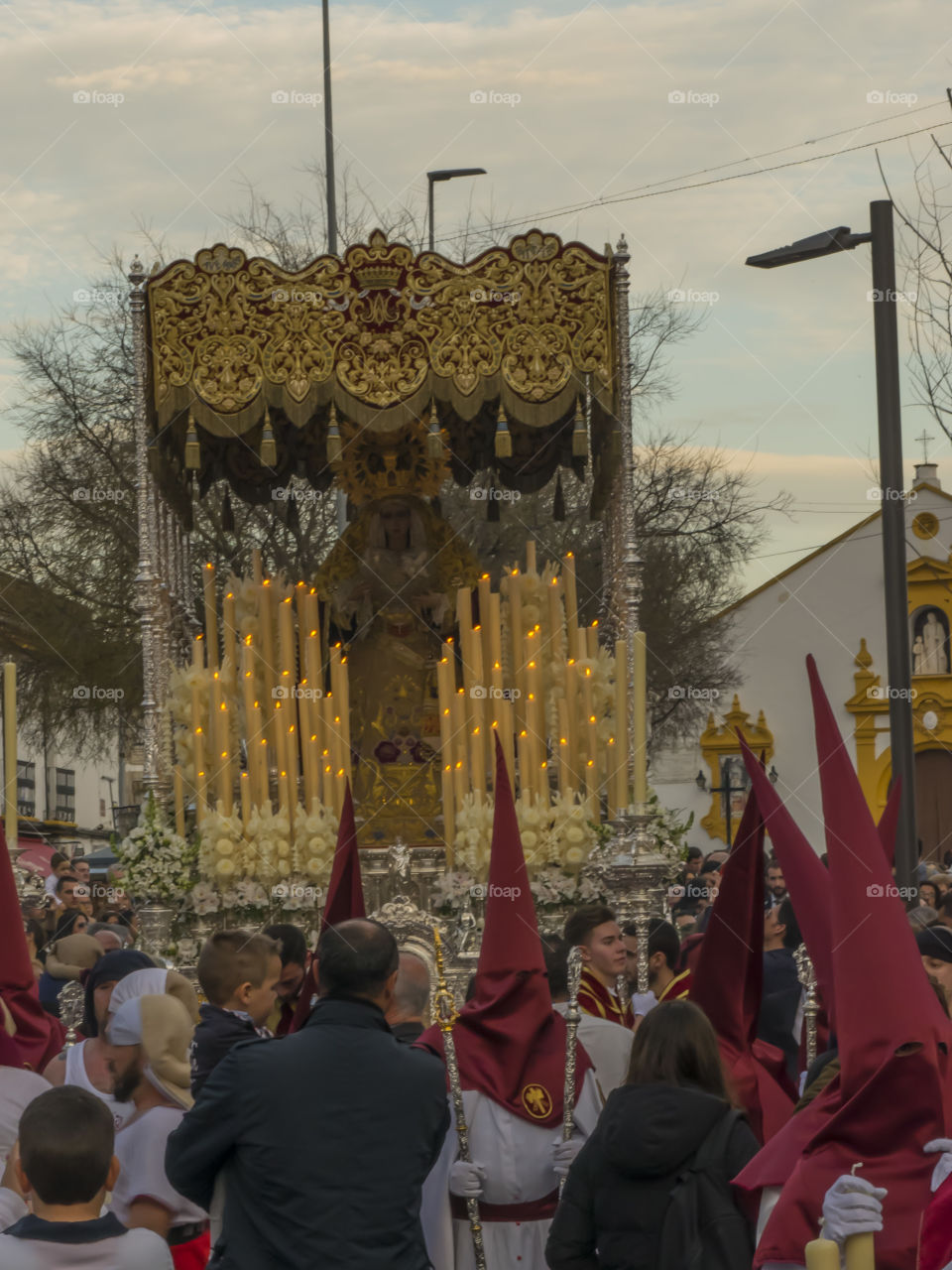 St. Mary carried along the streets of Cordoba in 2016 Holy Week