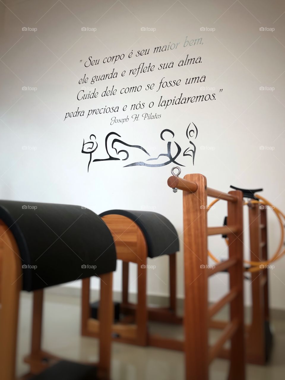 Pilates equipment... “Your body is your most priceless possession; you've go to take care of it as s gemstone and we will carve it”, by Joseph Pilates. Pilates: a great way to stay fit - body and mind.