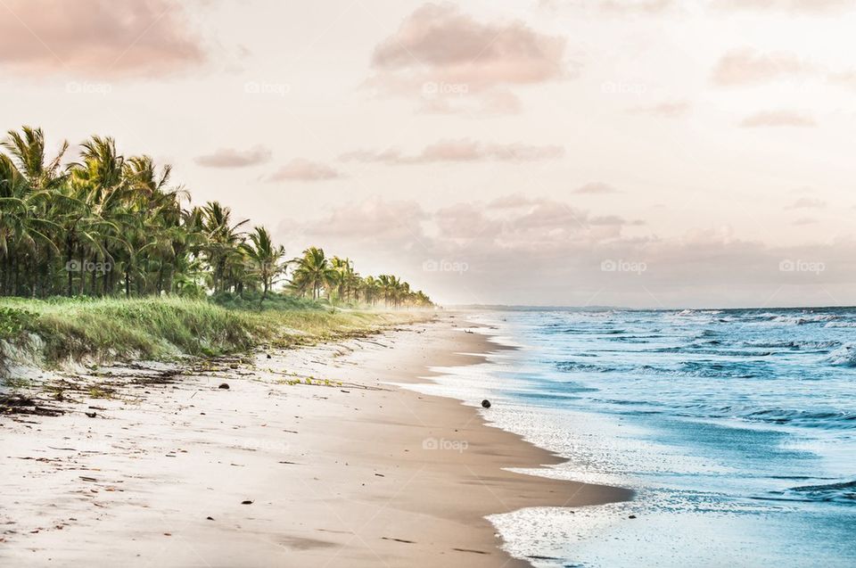 Beach at sunset