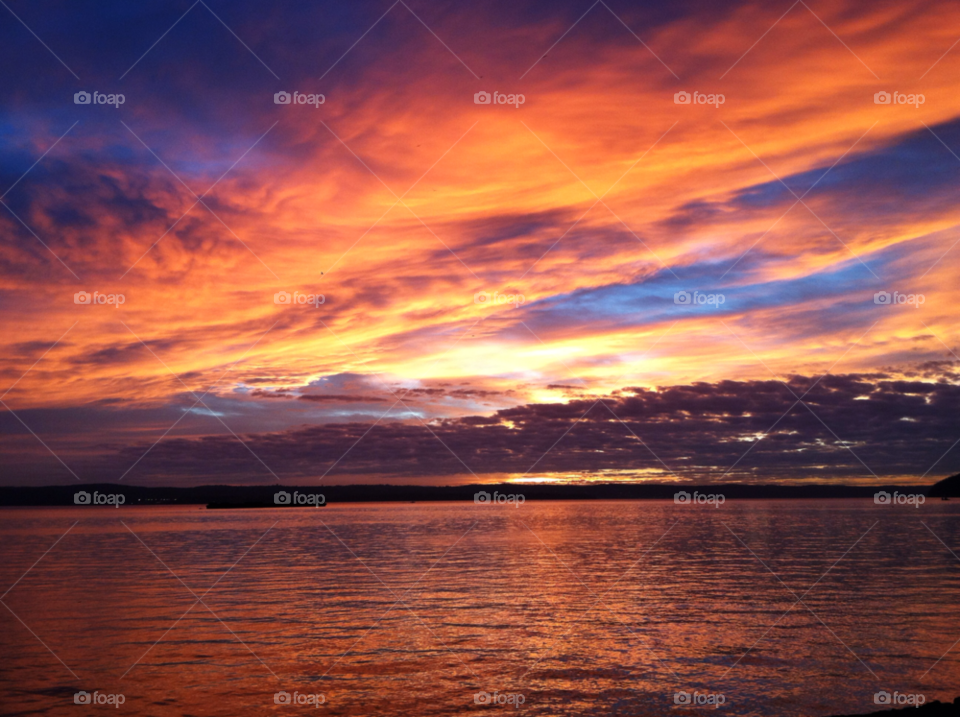 rockland ny sunset ferry peaceful by delvec
