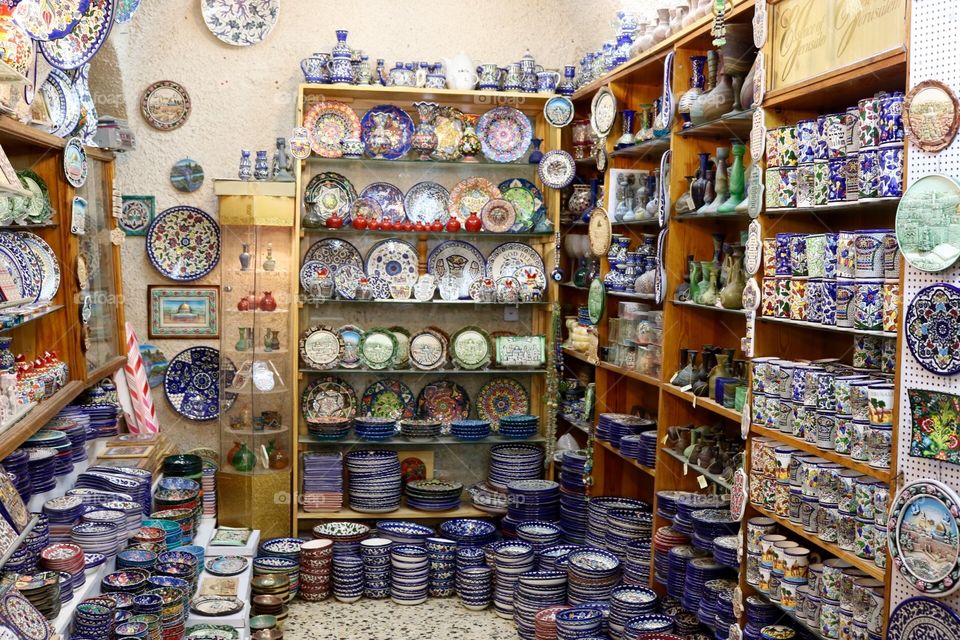 Pottery, Market, Souvenir, Sale, Stock