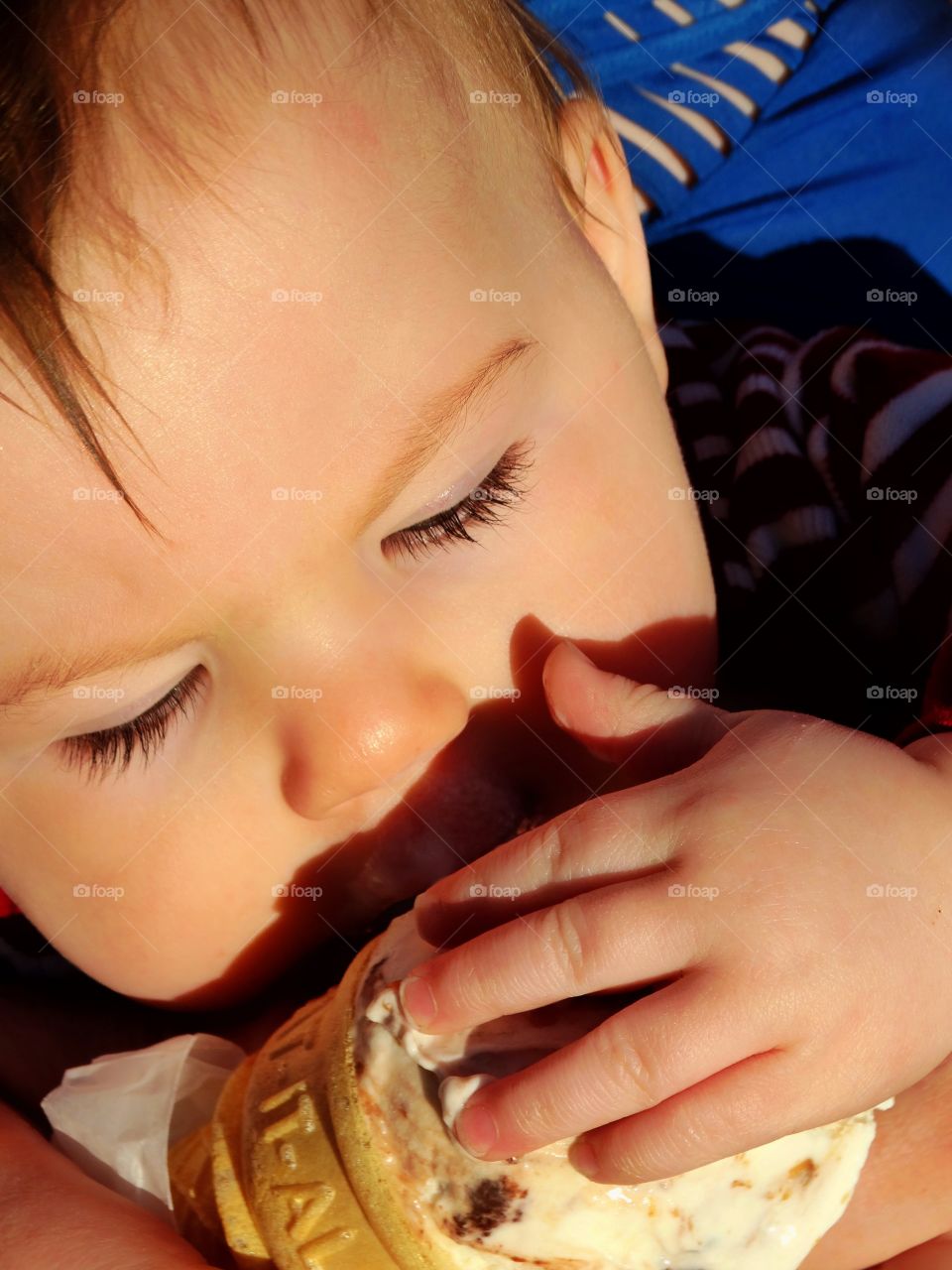 Baby Eating Ice Cream
