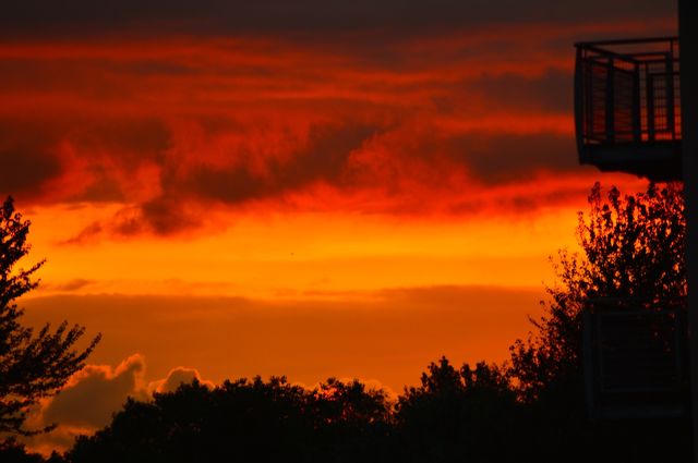 View of dramatic sky during sunset