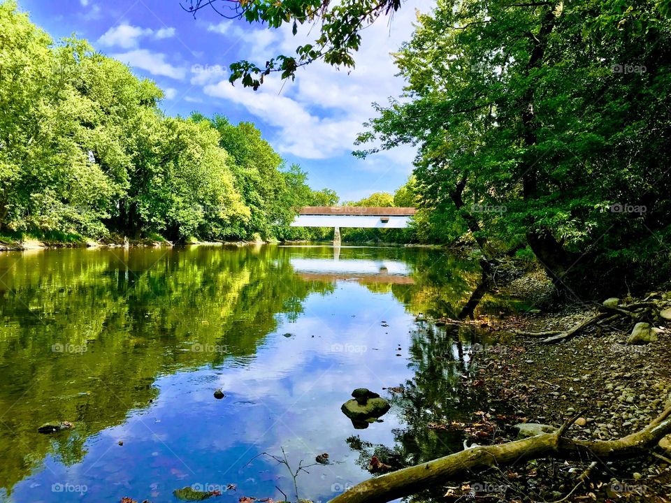 Beautiful Potter’s covered bridge. 