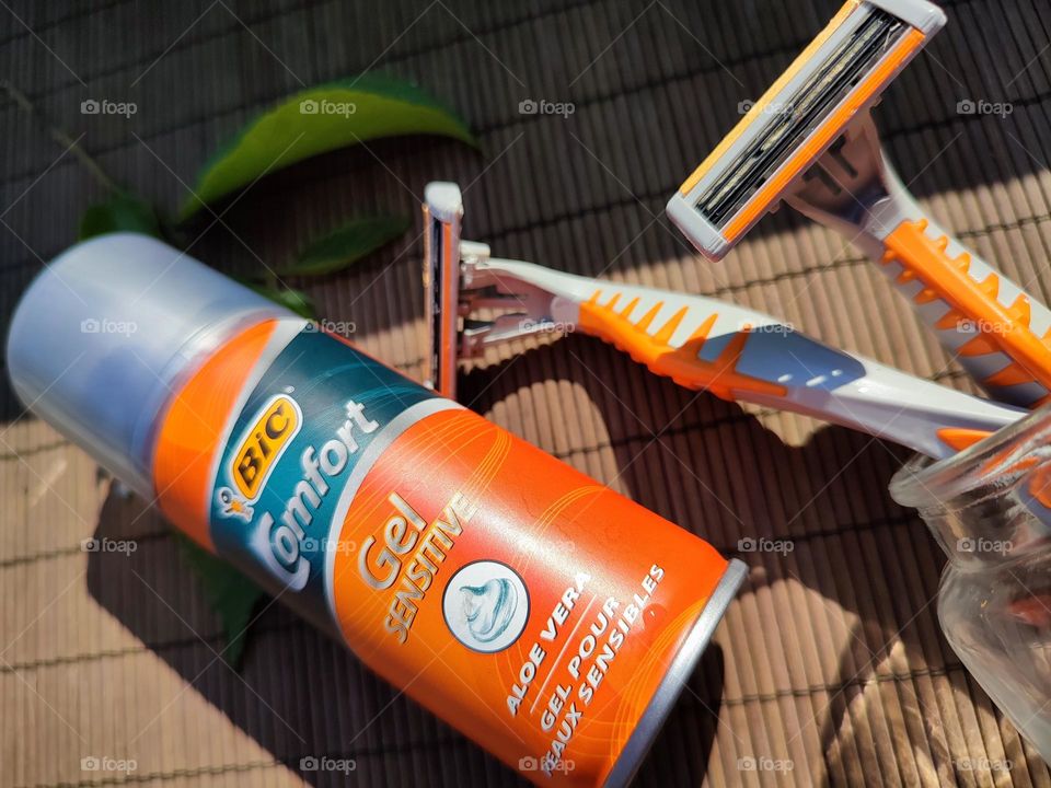 Shaving cream and razors